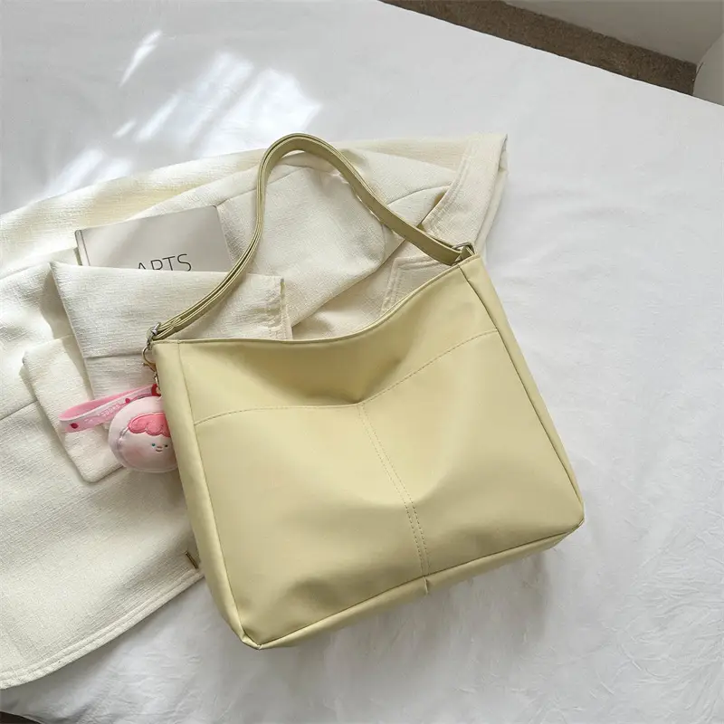 White Pom Pom Shoulder Bag with Long Sleeve Jacket - Image 3