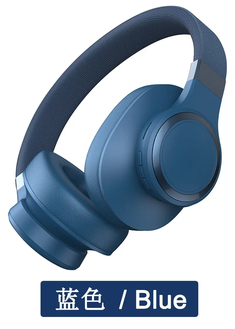White Bluetooth Headset with 3D Cotton Design - Image 2