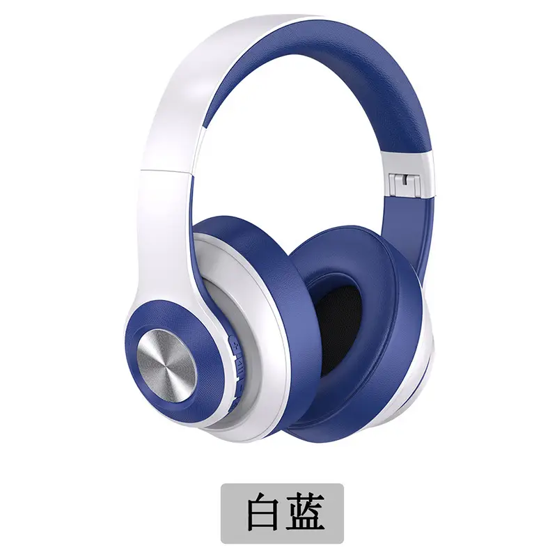 Bluetooth Headset with Full Ear Cushion Blue White β feature 3