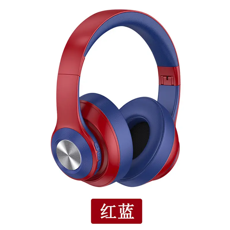 Bluetooth Headset with Full Ear Cushion Blue White β feature 5