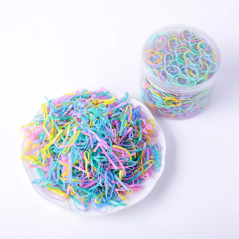 Black Rubber Band Hair Tie for Women, High Elastic, Japanese Style, 1 Pc - Image 19