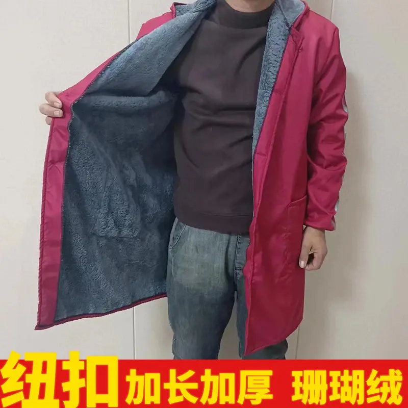Fleece Lined Winter Overalls for Men Women Waterproof Dirty Resistant - Image 9