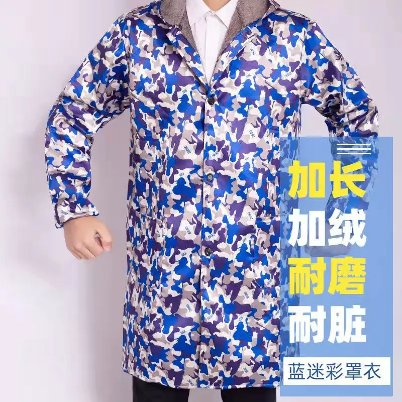Fleece Lined Winter Overalls for Men Women Waterproof Dirty Resistant - Image 2