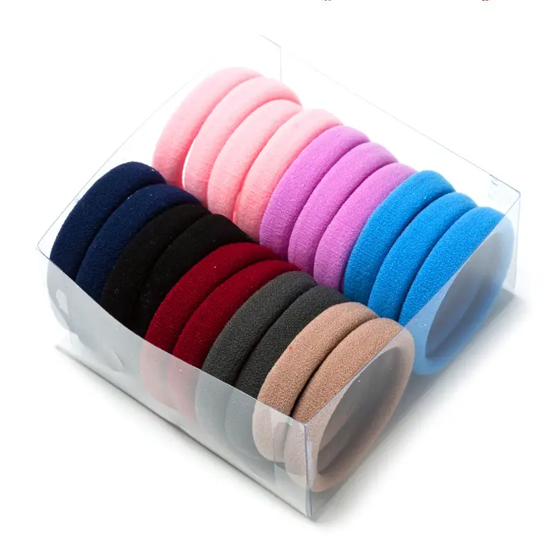 Women's Rubber Hair Rope Ponytail in Multiple Colors - Image 42