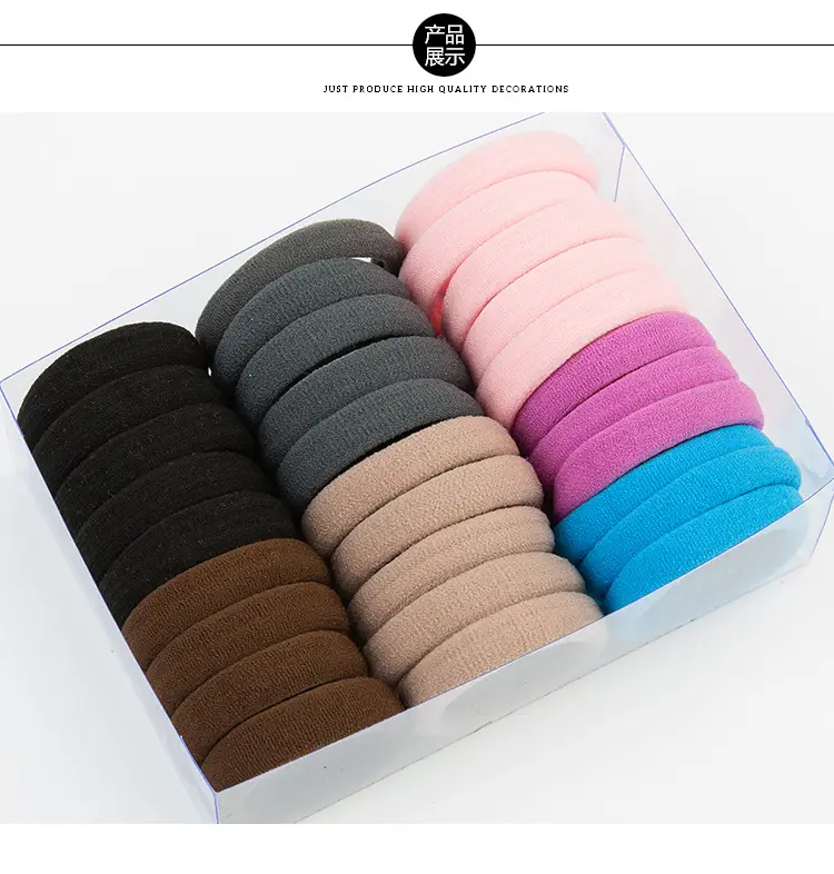 Women's Rubber Hair Rope Ponytail in Multiple Colors — feature 4