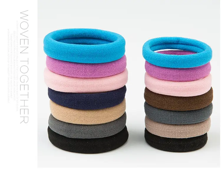 Women's Rubber Hair Rope Ponytail in Multiple Colors — feature 5