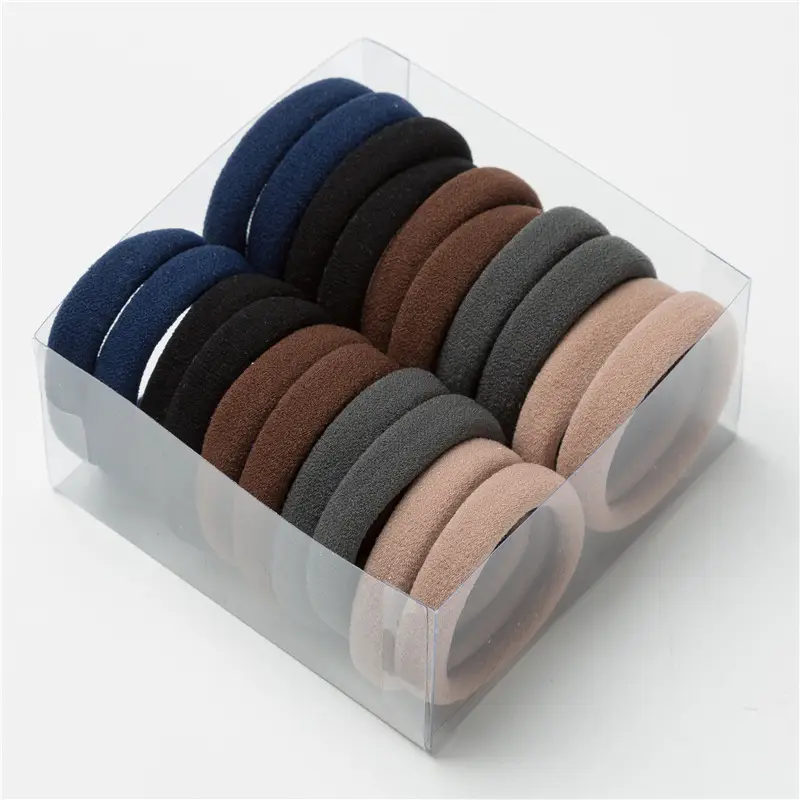 Women's Rubber Hair Rope Ponytail in Multiple Colors - Image 12