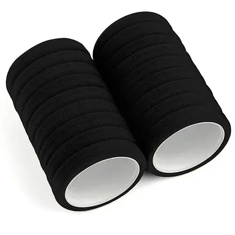 Women's Rubber Hair Rope Ponytail in Multiple Colors - Image 37