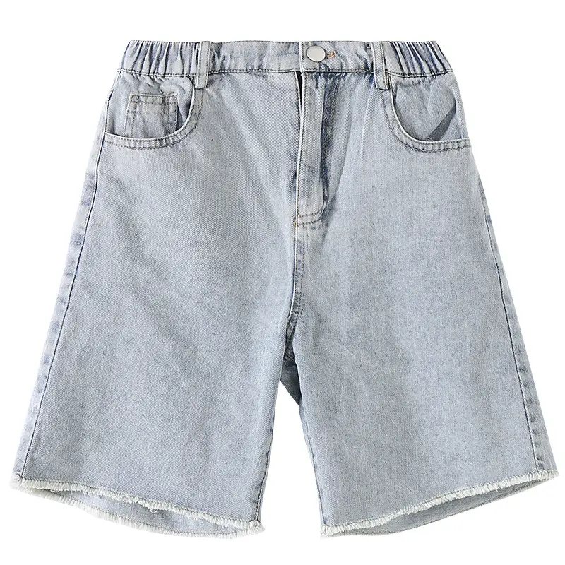Girls Denim Shorts Medium Loose Summer Cropped Pants