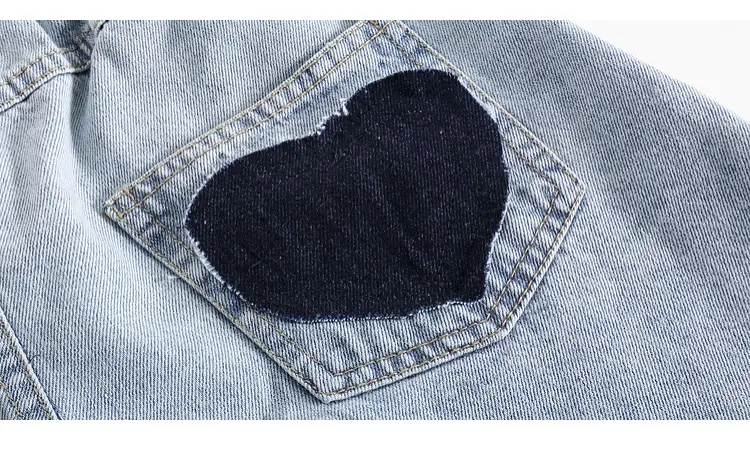 Girls Denim Shorts Medium Loose Summer Cropped Pants — feature 10