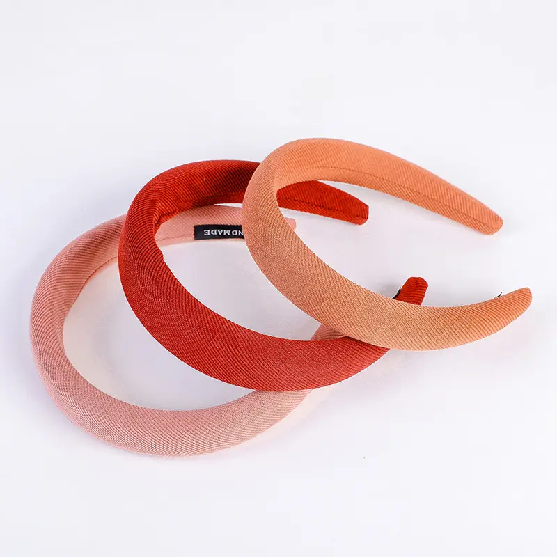 Women's Retro French Style Wide Brim Headbands Red Orange Bundle - Image 6