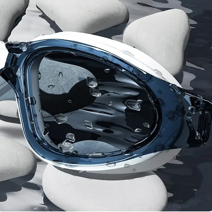 Swimming Goggles Hd Anti-Fog Waterproof Large-Frame Swimming Goggles for Men and Women Swimming Cap Swimming Goggles Set Diving and Swimming Special Equipment