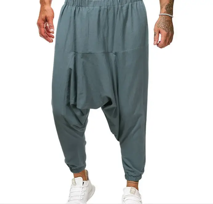 Men Printed Harlan Lantern Pants Cotton Linen Spring 2023 - Image 22