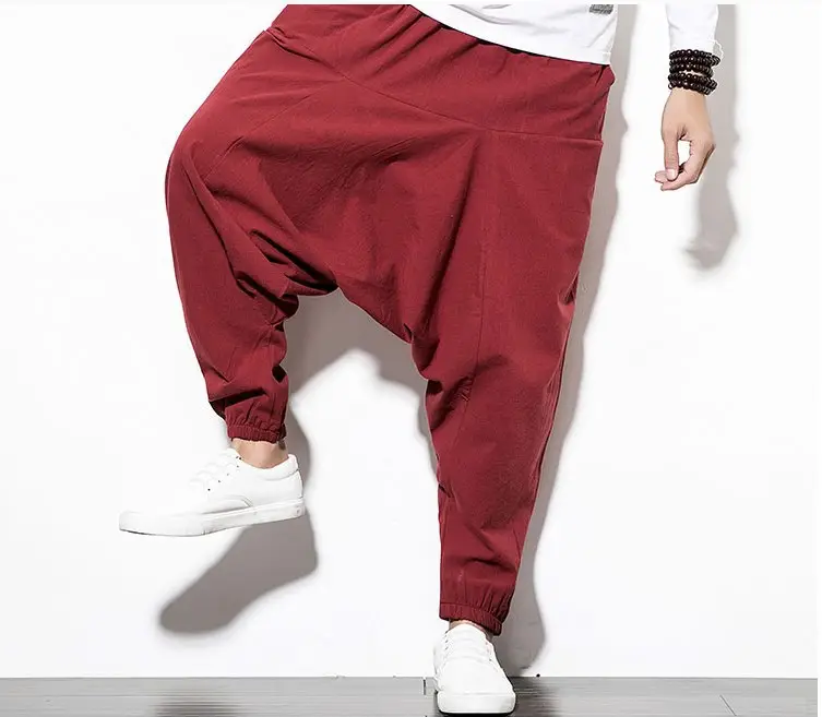 Men Printed Harlan Lantern Pants Cotton Linen Spring 2023 - Image 27