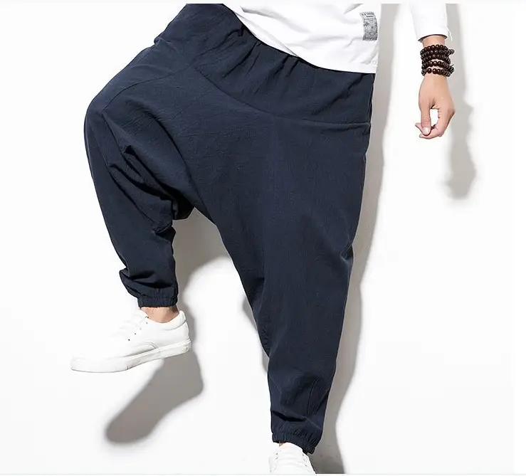 Men Printed Harlan Lantern Pants Cotton Linen Spring 2023 - Image 28