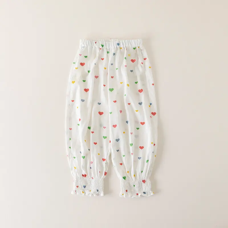 2025 White Cotton Printed Casual Pants for Kids — feature 16