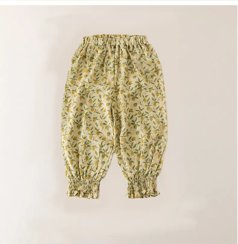 2025 White Cotton Printed Casual Pants for Kids — feature 19