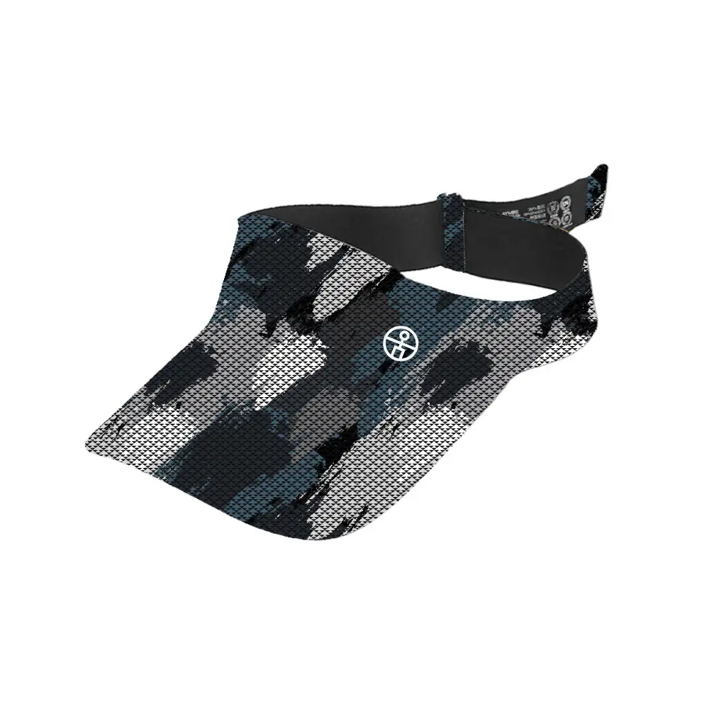 Summer Sun Visor Hat with Printed Bandana - Image 2