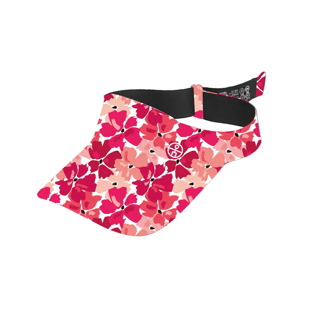 Summer Sun Visor Hat with Printed Bandana - Image 3
