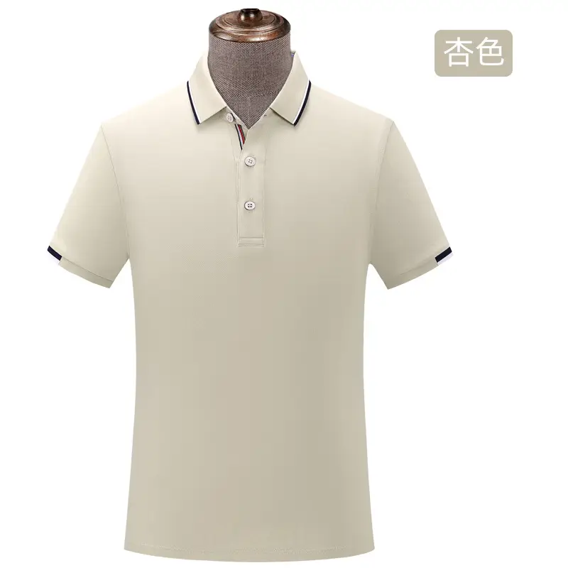 Men Ice Silk Polo T-Shirt Green Short Sleeve - Image 12