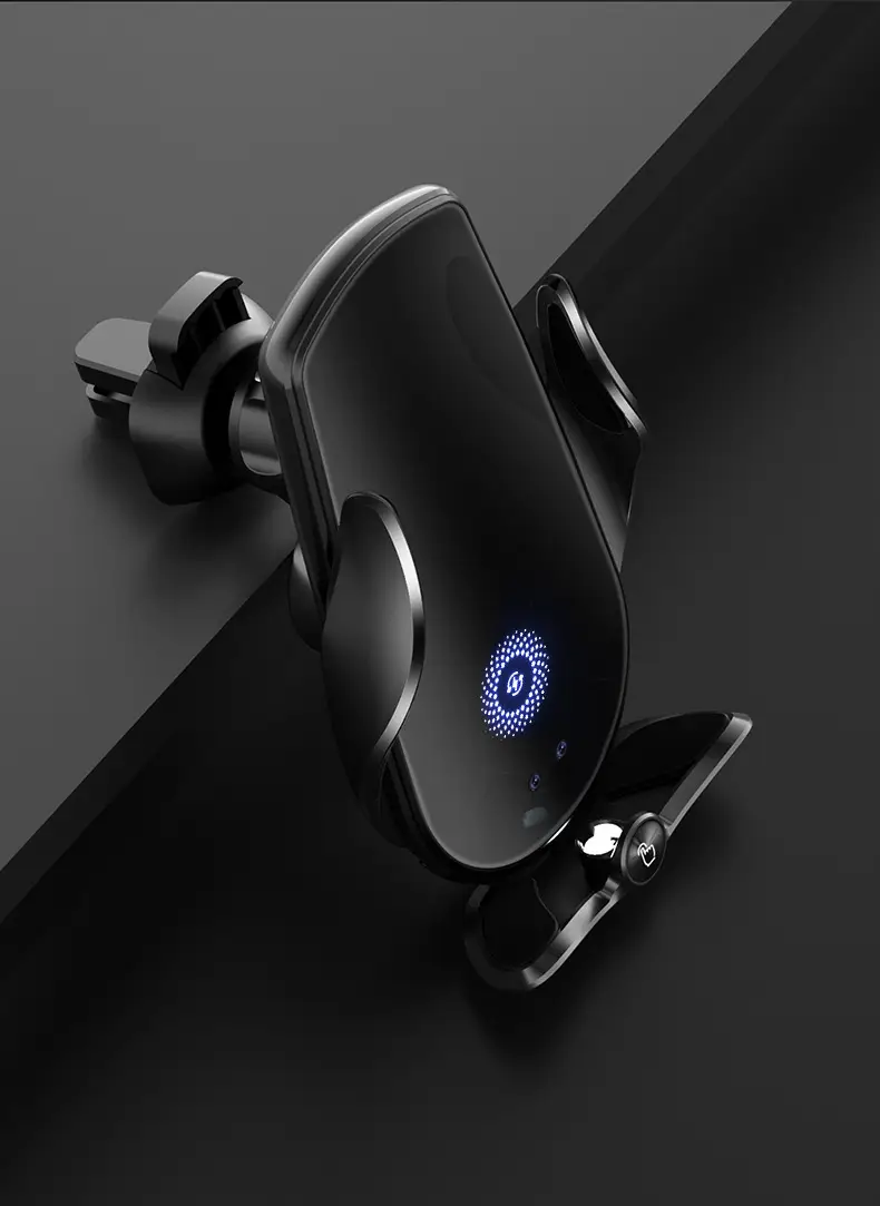 Smart Car Phone Holder with Wireless Charging & LED Light — feature 20