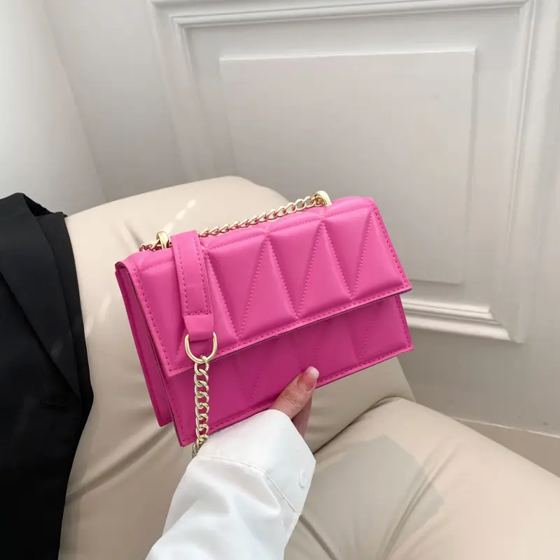 Orange Chain Shoulder Bag for Women 2023 Spring Summer - Image 8