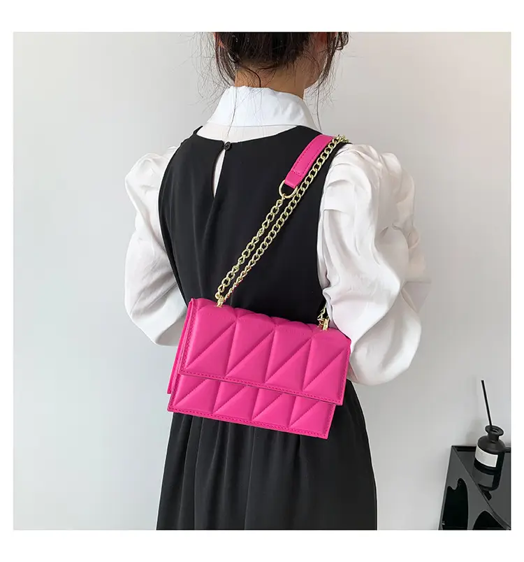 Orange Chain Shoulder Bag for Women 2023 Spring Summer — feature 15
