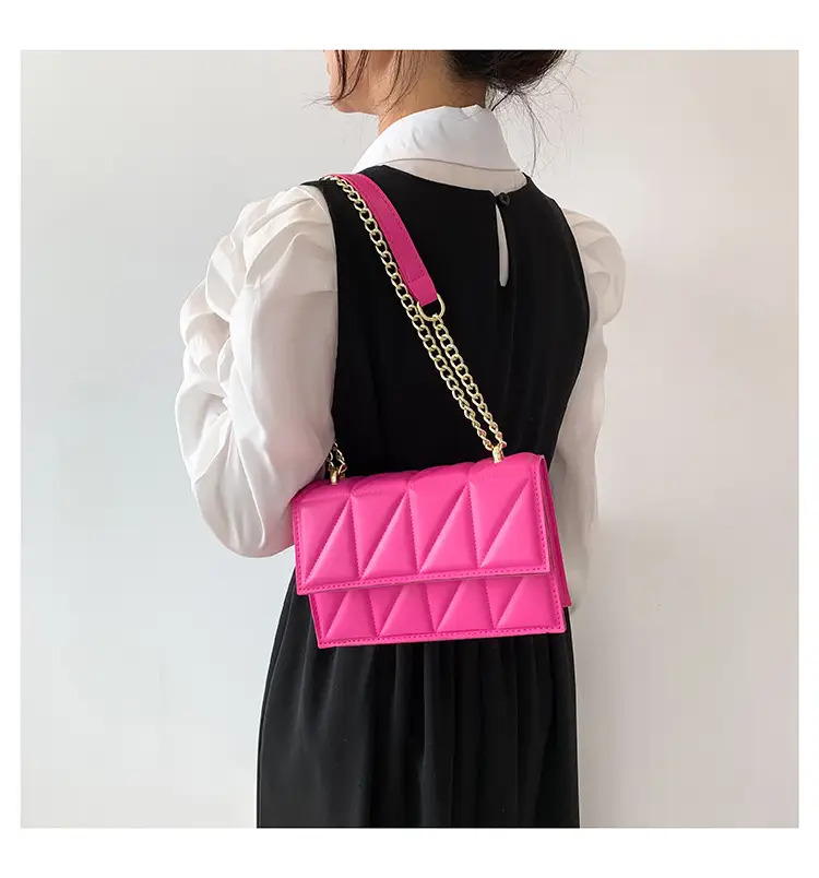 Orange Chain Shoulder Bag for Women 2023 Spring Summer — feature 16