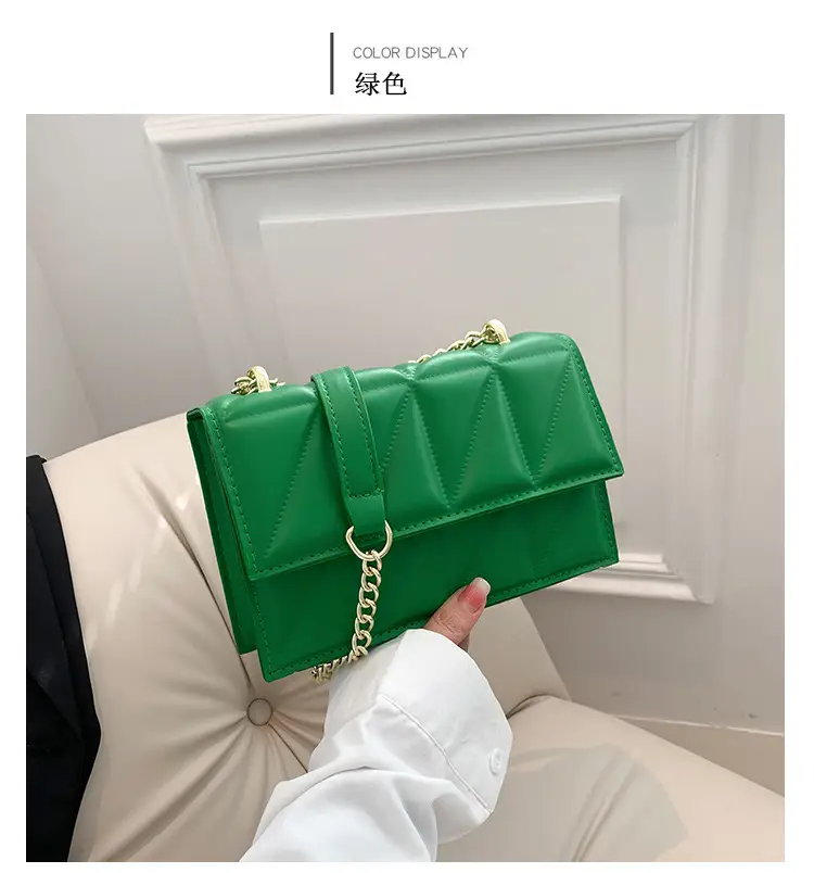 Orange Chain Shoulder Bag for Women 2023 Spring Summer — feature 33