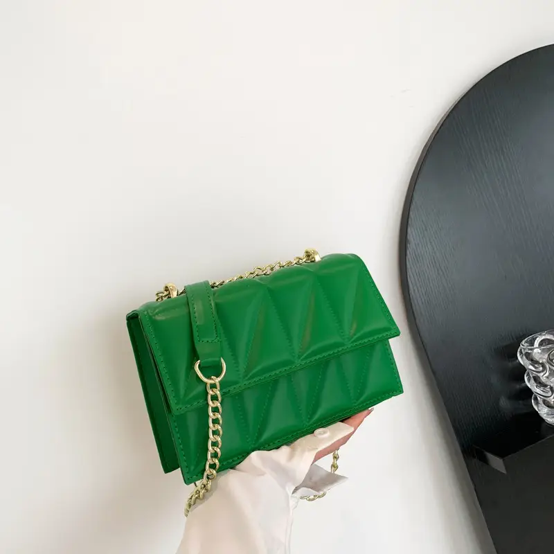 Orange Chain Shoulder Bag for Women 2023 Spring Summer - Image 3
