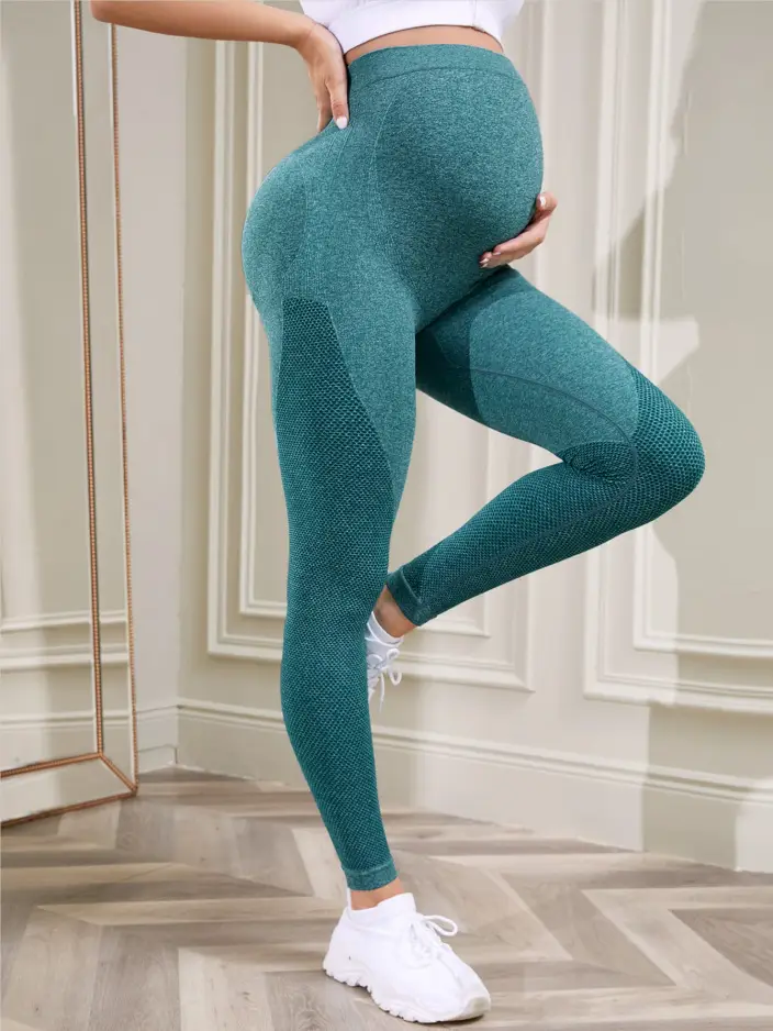 Maternity Leggings High Waist Casual Pregnancy Support - Image 11
