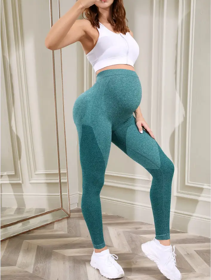 Maternity Leggings High Waist Casual Pregnancy Support - Image 13