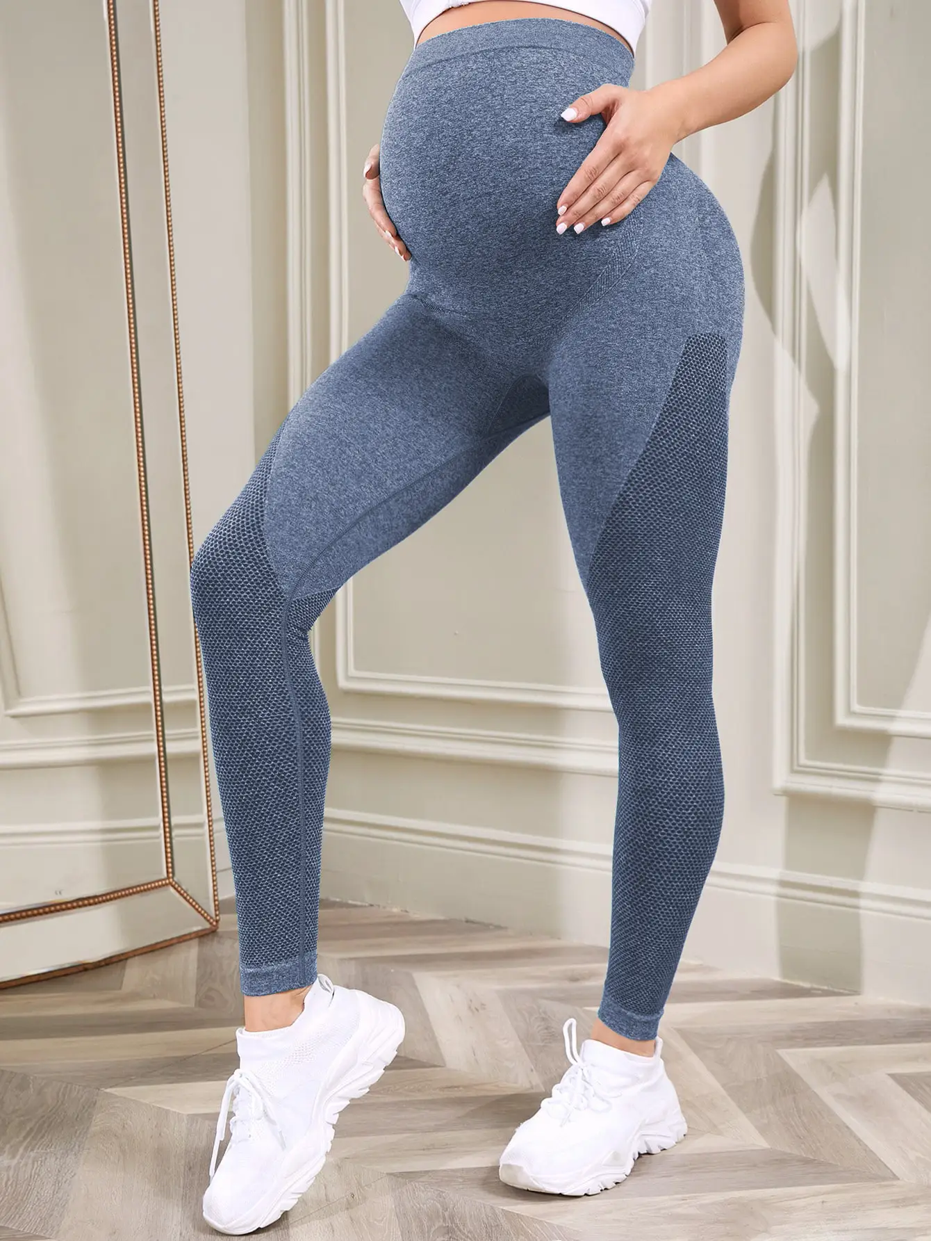 Maternity Leggings High Waist Casual Pregnancy Support — feature 14