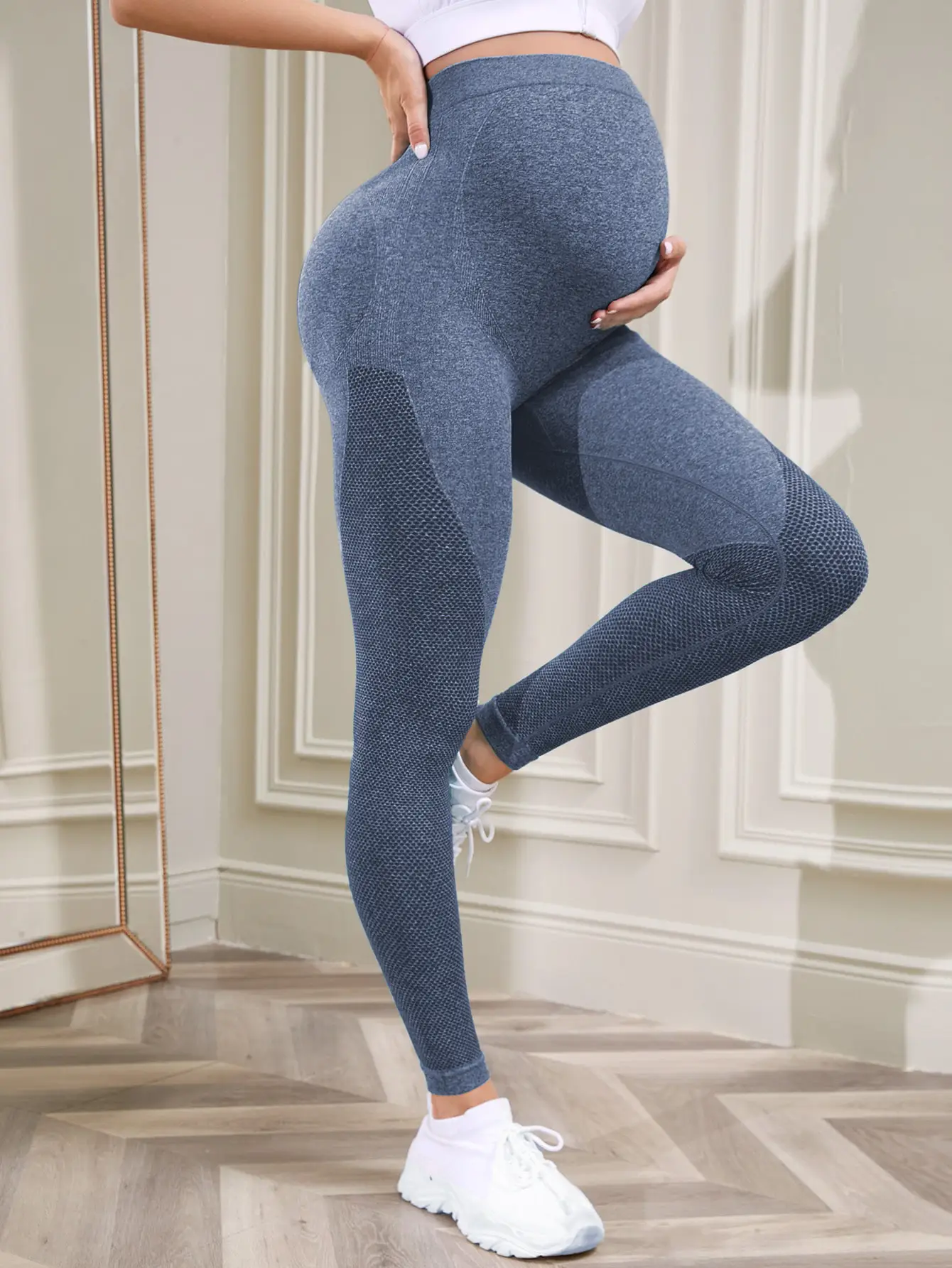 Maternity Leggings High Waist Casual Pregnancy Support — feature 16