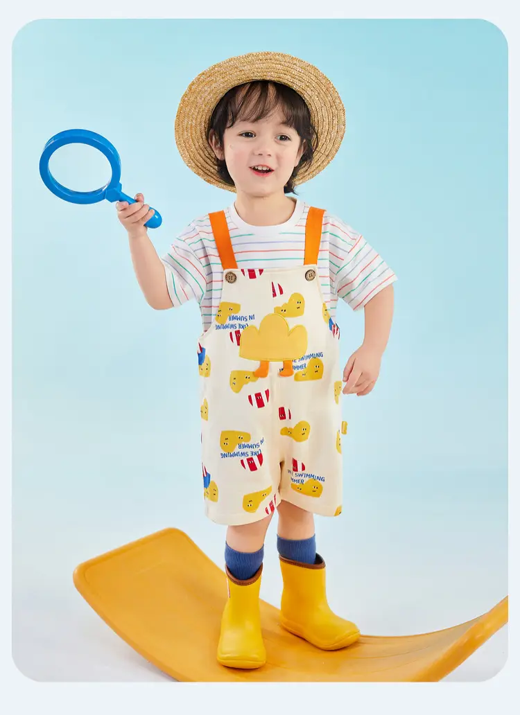 Baby Cartoon T-Shirt Cream Short Sleeve Summer — feature 18