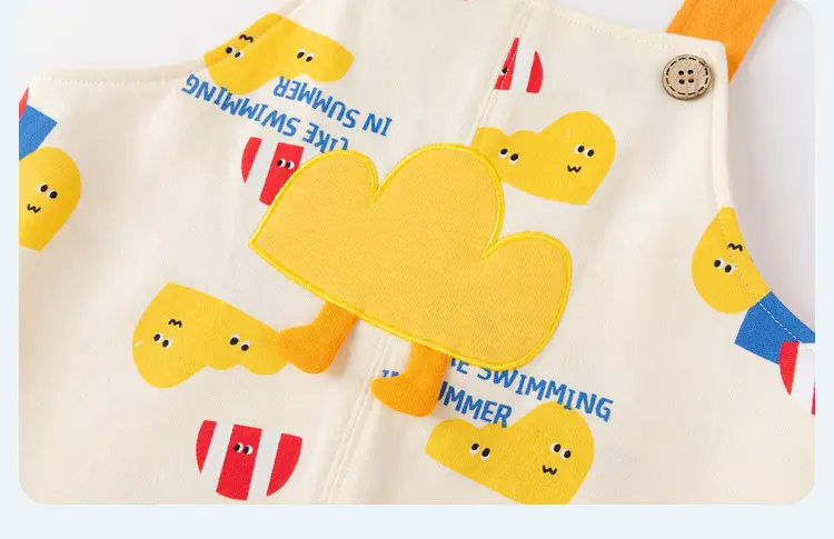 Baby Cartoon T-Shirt Cream Short Sleeve Summer — feature 29