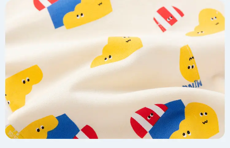 Baby Cartoon T-Shirt Cream Short Sleeve Summer — feature 31