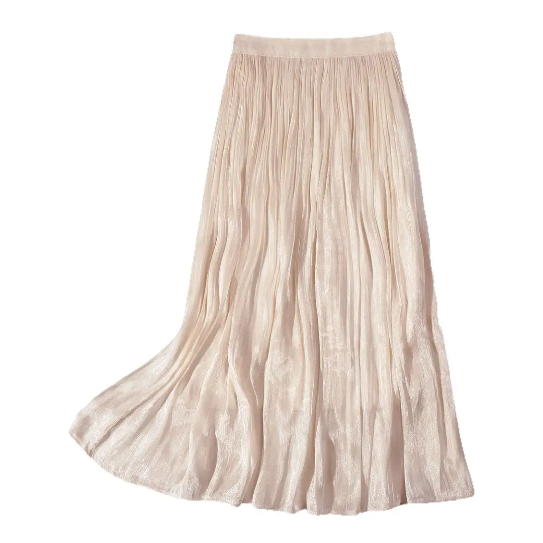 Women Streamer Gauze Skirt White Elegant Summer - Image 11