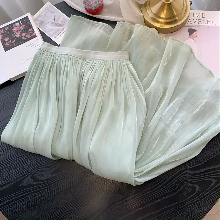 Women Streamer Gauze Skirt White Elegant Summer - Image 3