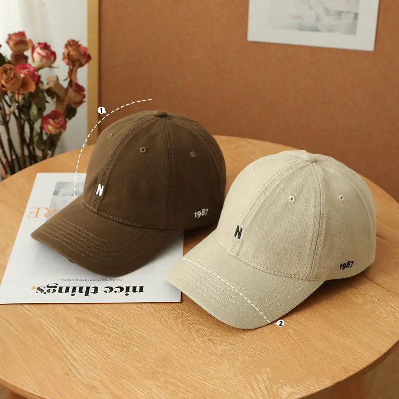 Japanese Style Embroidered Peaked Cap for Men Women — feature 7
