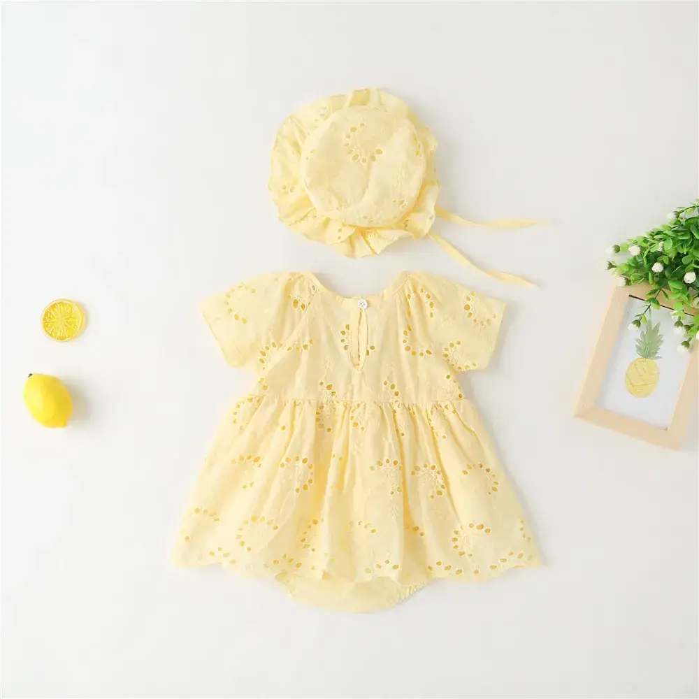 White Lace Baby Climbing Suit for Newborns - Image 3