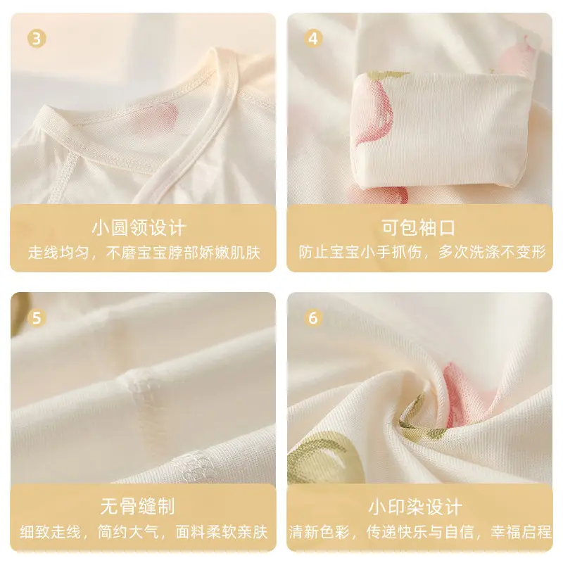 Newborn Pure Cotton Baby Jumpsuit Spring Autumn Lightweight - Image 3