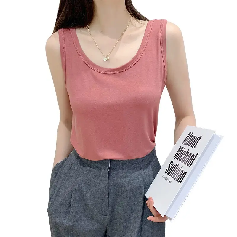 Women's Purple Modal Sleeveless Camisole Slim Fit - Image 17