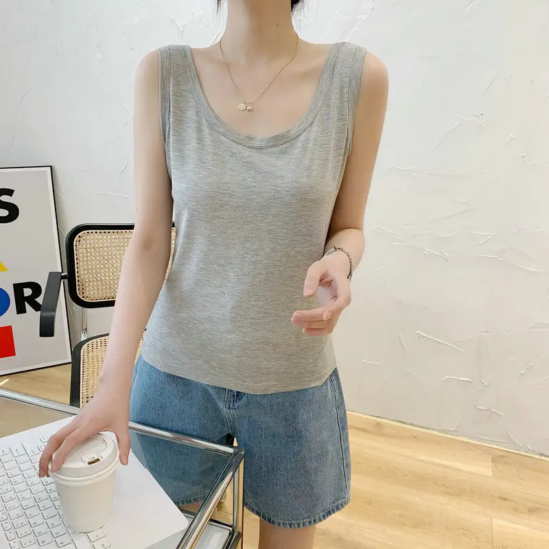 Women's Purple Modal Sleeveless Camisole Slim Fit - Image 5