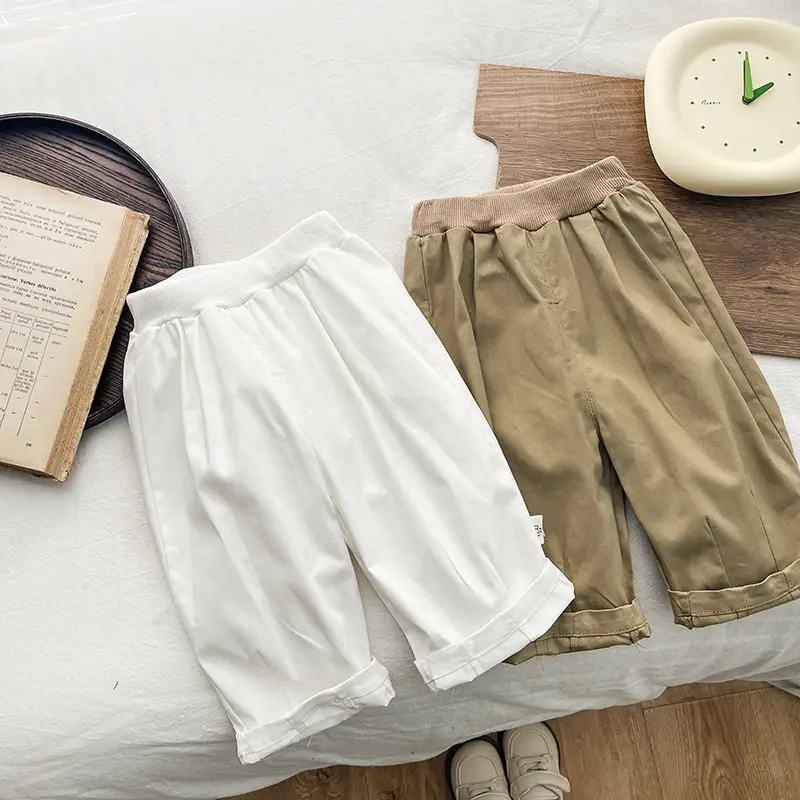Boys Striped Polo Pants Spring Autumn Casual Trousers - Image 3