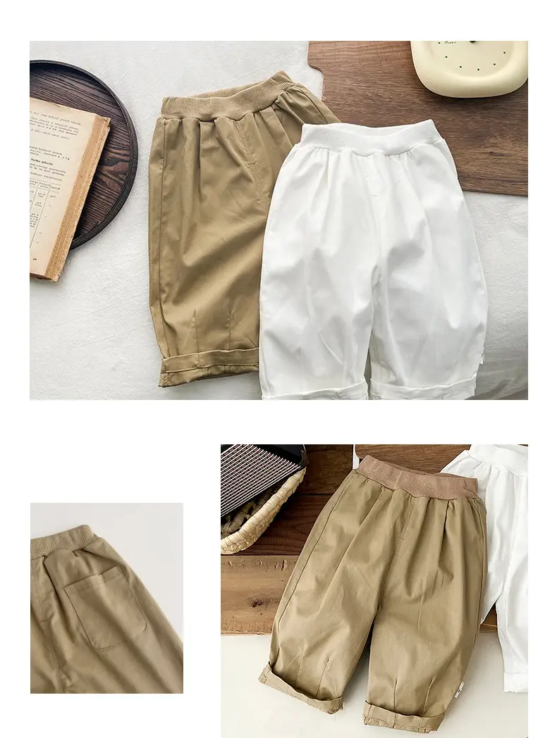 Boys Striped Polo Pants Spring Autumn Casual Trousers — feature 7