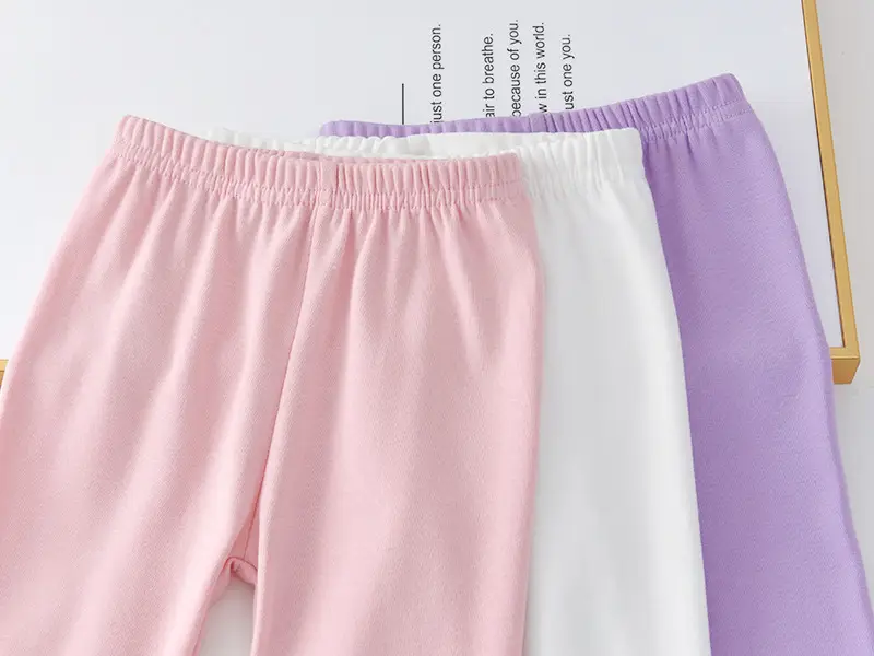 Girls Flared Lace Pants Pink White Purple Spring Autumn — feature 10
