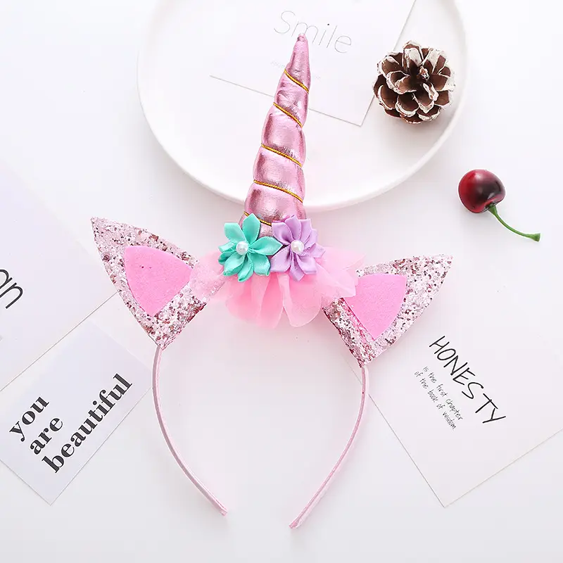 Angel Wings Hairband Set for Girls Rainbow Butterfly Headband - Image 3