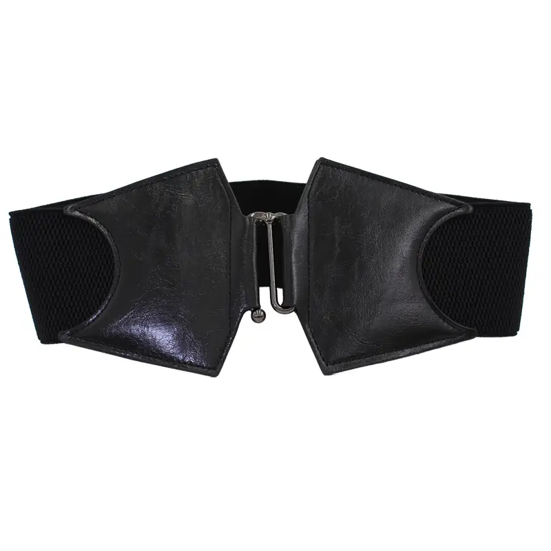 Women's Elastic Wide Waist Belt Black Brown 3 Sizes - Image 9