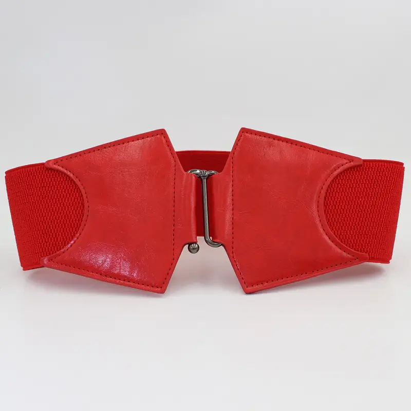 Women's Elastic Wide Waist Belt Black Brown 3 Sizes - Image 3